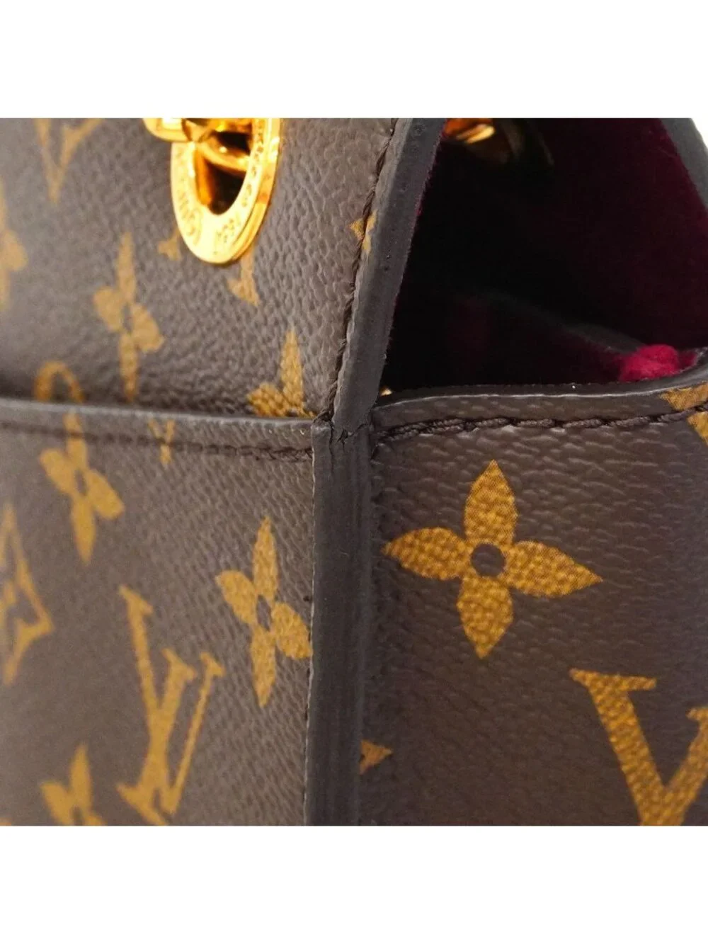 Louis Vuitton Shoulder Bag Monogram Passy Brown Black Cles
